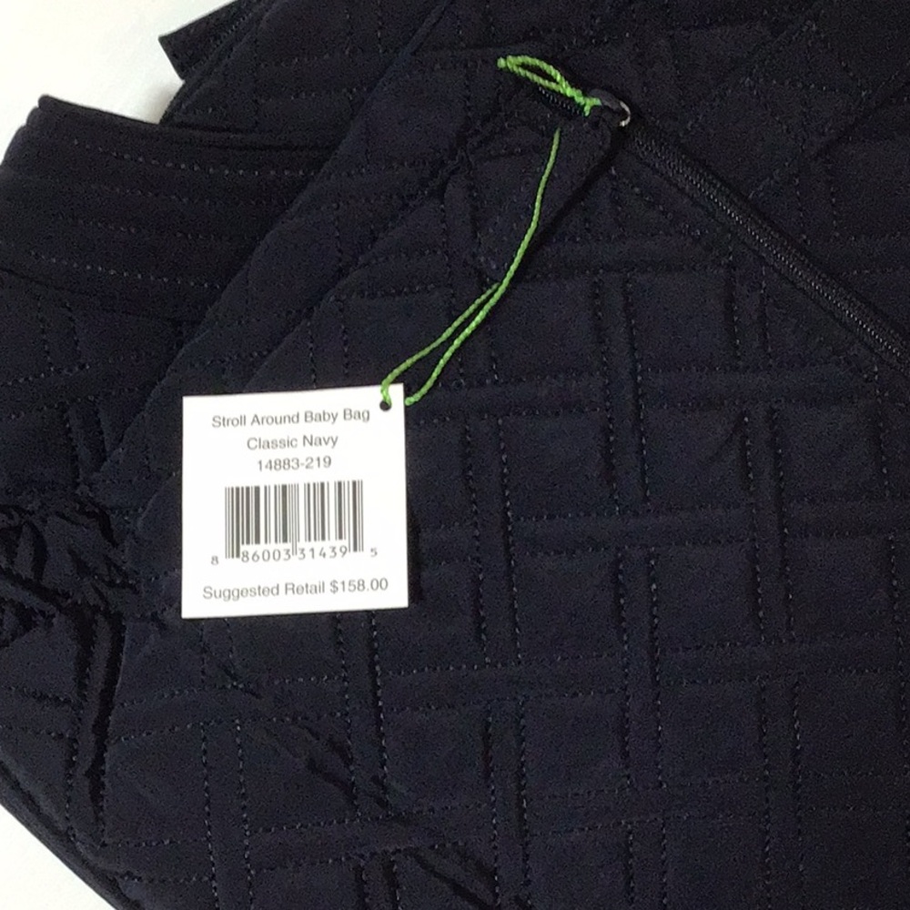 Vera Bradley Baby Bag Stroll Around Classic DARK NAVY BLUE-MSRP $158 NWT - Picture 5 of 5